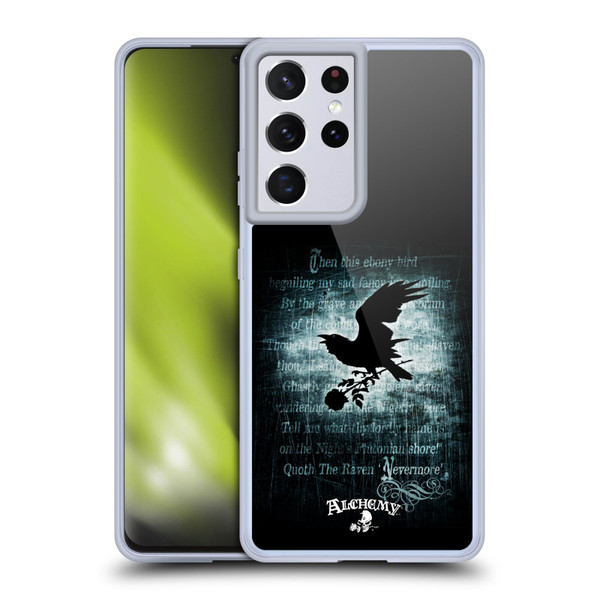 Alchemy Gothic Wing Nevermore Soft Gel Case for Samsung Galaxy S21 Ultra 5G