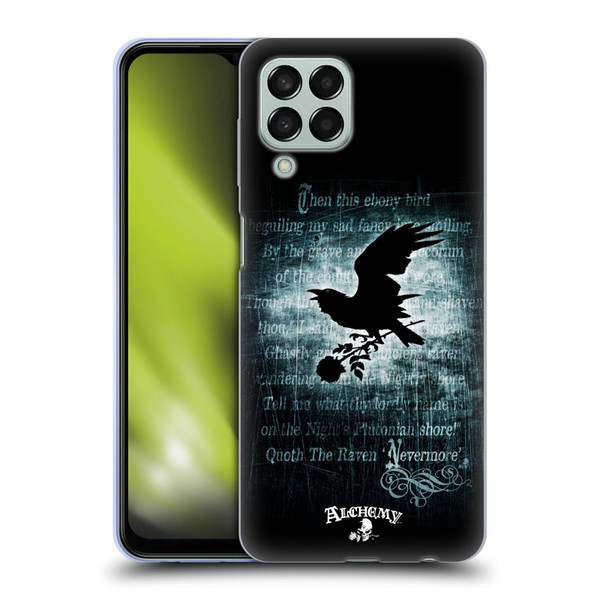 Alchemy Gothic Wing Nevermore Soft Gel Case for Samsung Galaxy M33 (2022)