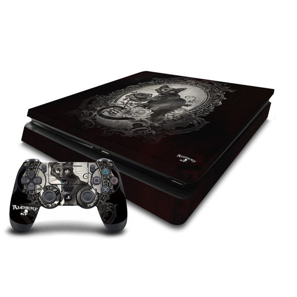 Alchemy Gothic Gothic Paracelsus Cat Vinyl Sticker Skin Decal Cover for Sony PS4 Slim Console & Controller