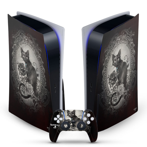 Alchemy Gothic Gothic Paracelsus Cat Vinyl Sticker Skin Decal Cover for Sony PS5 Disc Edition Bundle