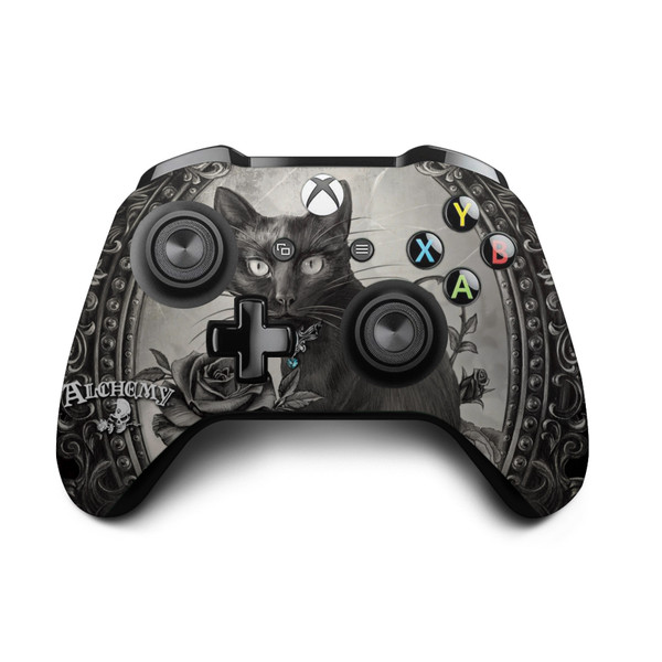 Alchemy Gothic Gothic Paracelsus Cat Vinyl Sticker Skin Decal Cover for Microsoft Xbox One S / X Controller