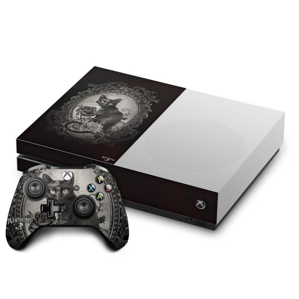 Alchemy Gothic Gothic Paracelsus Cat Vinyl Sticker Skin Decal Cover for Microsoft One S Console & Controller