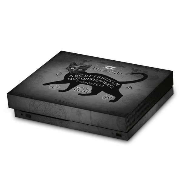 Alchemy Gothic Gothic Black Cat Spirit Board Vinyl Sticker Skin Decal Cover for Microsoft Xbox One X Console