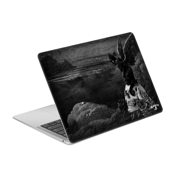 Alchemy Gothic Dark Nine Lives Of Poe Skull Cat Vinyl Sticker Skin Decal Cover for Apple MacBook Air 13.3" A1932/A2179