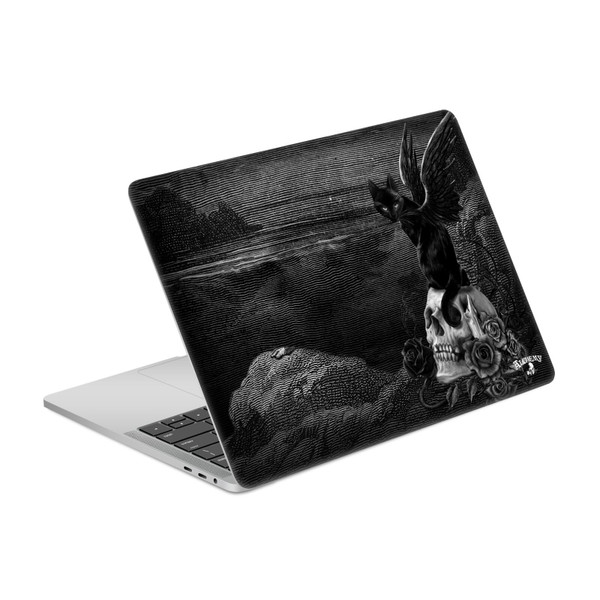 Alchemy Gothic Dark Nine Lives Of Poe Skull Cat Vinyl Sticker Skin Decal Cover for Apple MacBook Pro 13" A2338