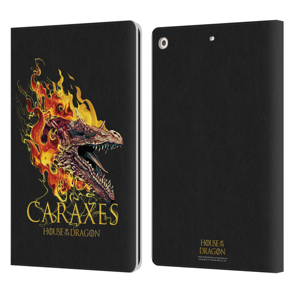 House Of The Dragon: Television Series Art Caraxes Leather Book Wallet Case Cover For Apple iPad 10.2 2019/2020/2021