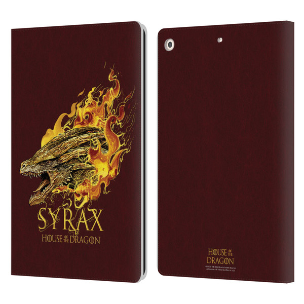 House Of The Dragon: Television Series Art Syrax Leather Book Wallet Case Cover For Apple iPad 10.2 2019/2020/2021