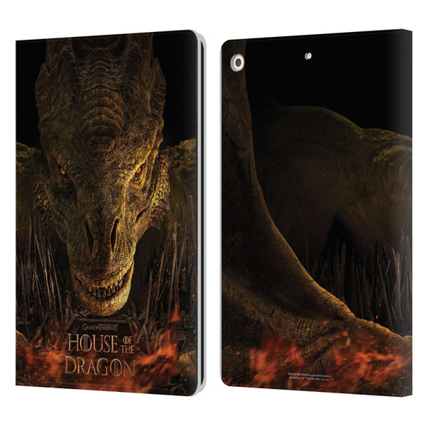 House Of The Dragon: Television Series Art Syrax Poster Leather Book Wallet Case Cover For Apple iPad 10.2 2019/2020/2021