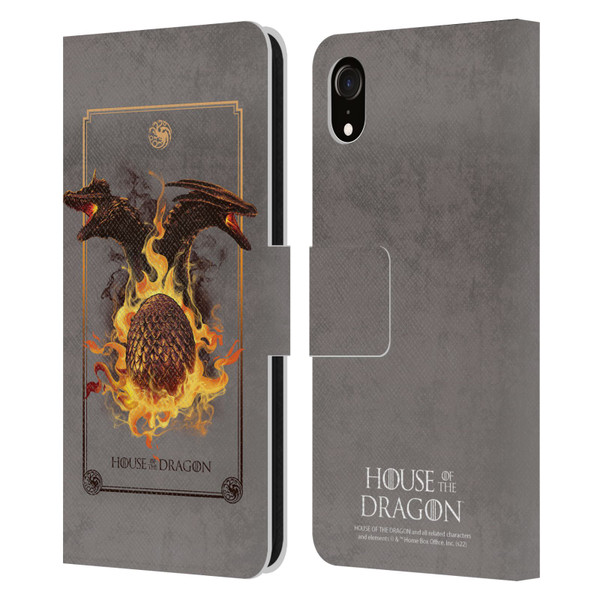 House Of The Dragon: Television Series Art Syrax and Caraxes Leather Book Wallet Case Cover For Apple iPhone XR