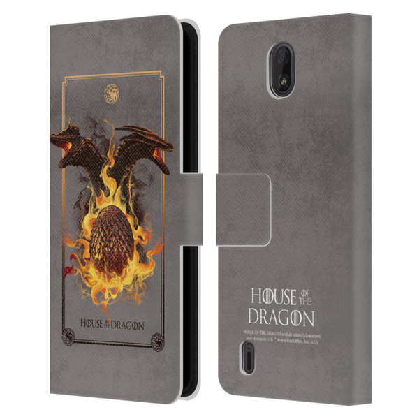 House Of The Dragon: Television Series Art Syrax and Caraxes Leather Book Wallet Case Cover For Nokia C01 Plus/C1 2nd Edition