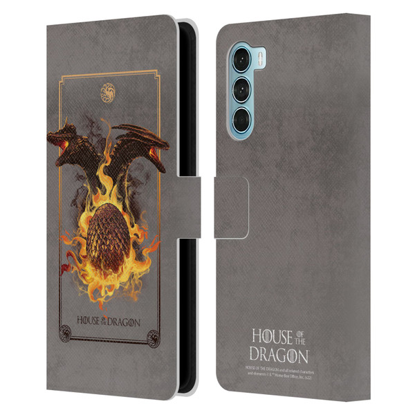 House Of The Dragon: Television Series Art Syrax and Caraxes Leather Book Wallet Case Cover For Motorola Edge S30 / Moto G200 5G