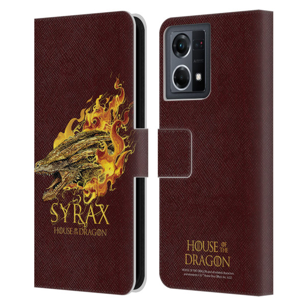House Of The Dragon: Television Series Art Syrax Leather Book Wallet Case Cover For OPPO Reno8 4G