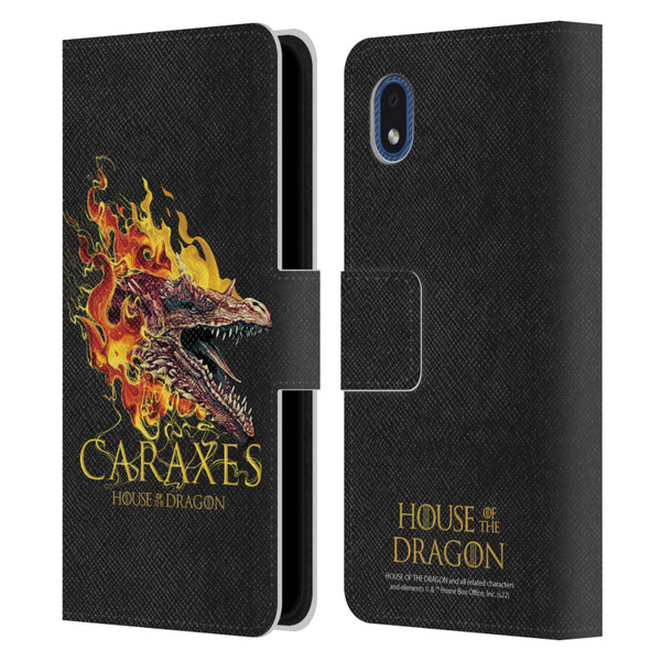 House Of The Dragon: Television Series Art Caraxes Leather Book Wallet Case Cover For Samsung Galaxy A01 Core (2020)