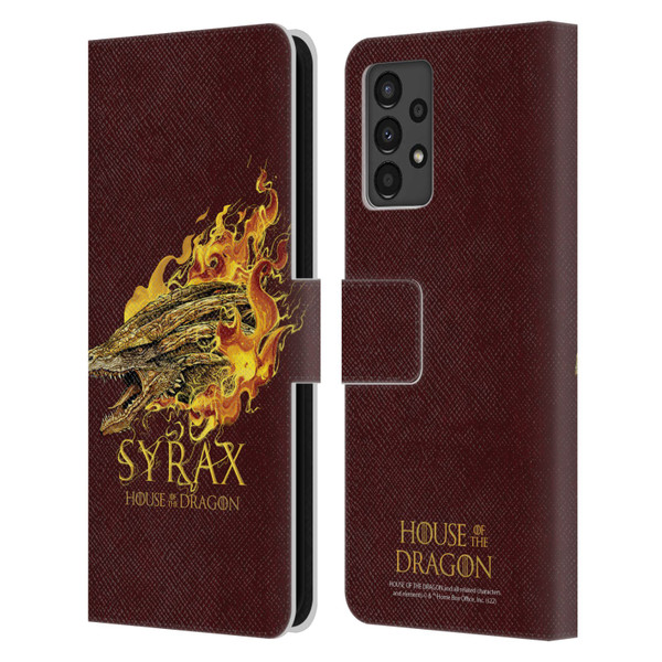 House Of The Dragon: Television Series Art Syrax Leather Book Wallet Case Cover For Samsung Galaxy A13 (2022)