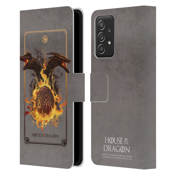 House Of The Dragon: Television Series Art Syrax and Caraxes Leather Book Wallet Case Cover For Samsung Galaxy A52 / A52s / 5G (2021)