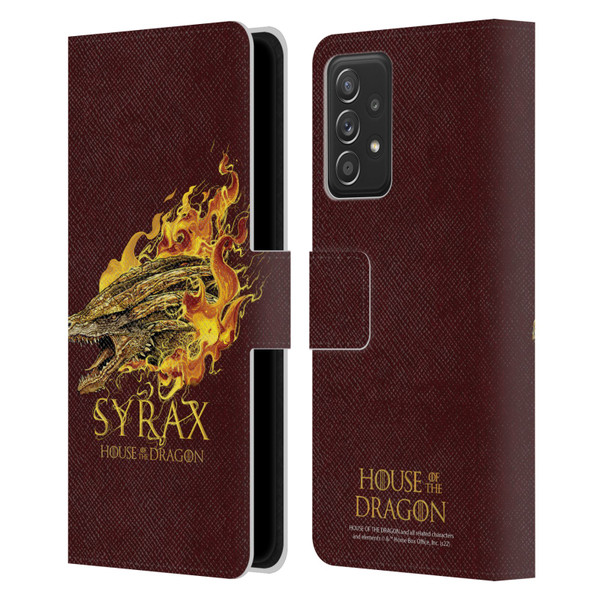 House Of The Dragon: Television Series Art Syrax Leather Book Wallet Case Cover For Samsung Galaxy A53 5G (2022)