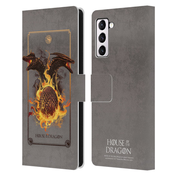 House Of The Dragon: Television Series Art Syrax and Caraxes Leather Book Wallet Case Cover For Samsung Galaxy S21+ 5G