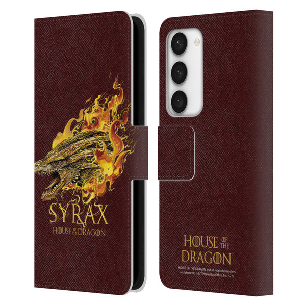 House Of The Dragon: Television Series Art Syrax Leather Book Wallet Case Cover For Samsung Galaxy S23 5G