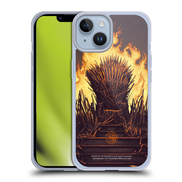 House Of The Dragon: Television Series Art Syrax and Caraxes Soft Gel Case for Apple iPhone 14