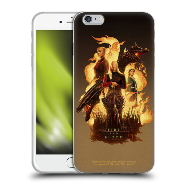 House Of The Dragon: Television Series Art Iron Throne Soft Gel Case for Apple iPhone 6 Plus / iPhone 6s Plus