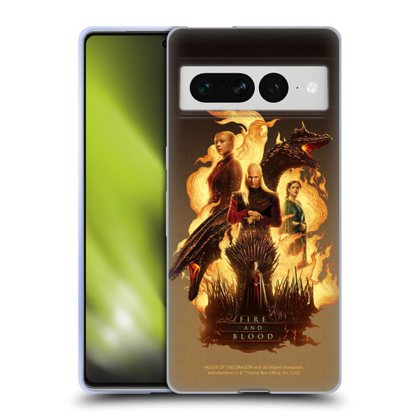 House Of The Dragon: Television Series Art Iron Throne Soft Gel Case for Google Pixel 7 Pro