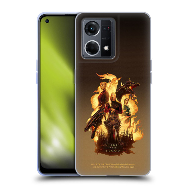 House Of The Dragon: Television Series Art Iron Throne Soft Gel Case for OPPO Reno8 4G