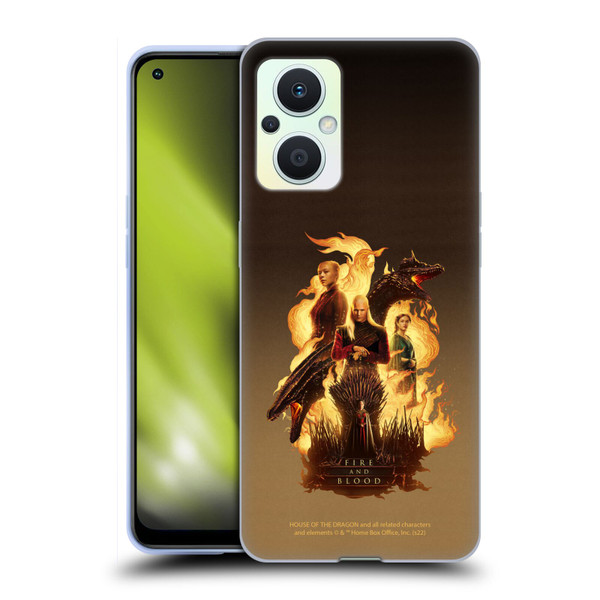 House Of The Dragon: Television Series Art Iron Throne Soft Gel Case for OPPO Reno8 Lite