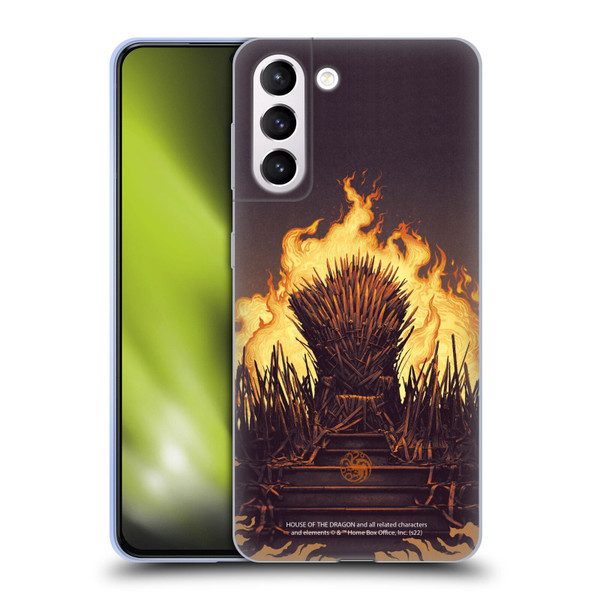 House Of The Dragon: Television Series Art Syrax and Caraxes Soft Gel Case for Samsung Galaxy S21+ 5G