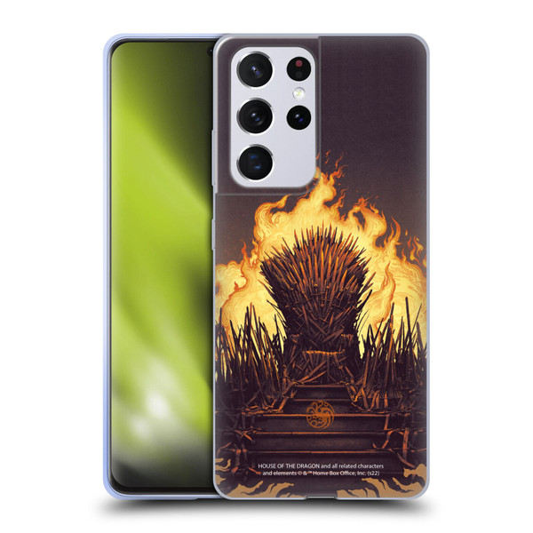 House Of The Dragon: Television Series Art Syrax and Caraxes Soft Gel Case for Samsung Galaxy S21 Ultra 5G