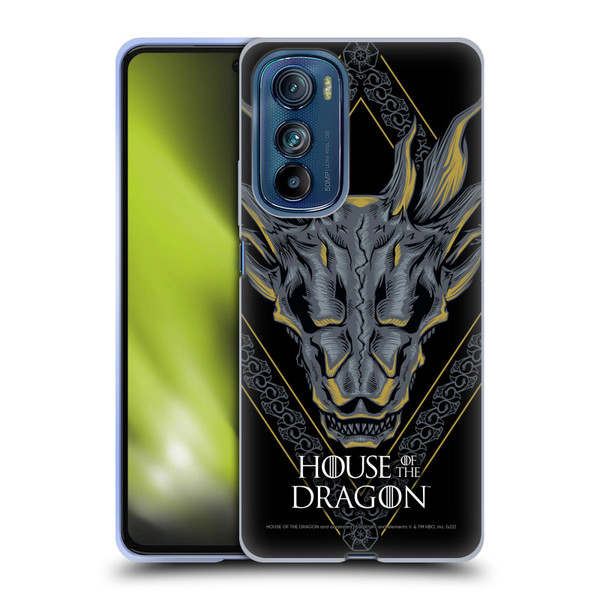 House Of The Dragon: Television Series Graphics Dragon Head Soft Gel Case for Motorola Edge 30