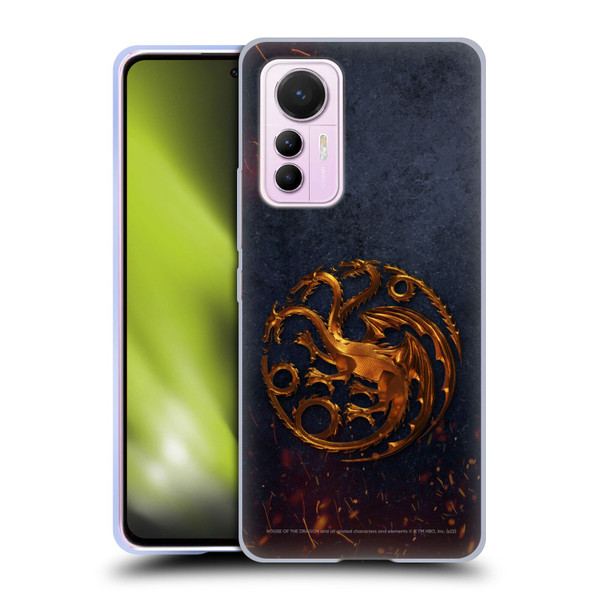 House Of The Dragon: Television Series Graphics Targaryen Emblem Soft Gel Case for Xiaomi 12 Lite