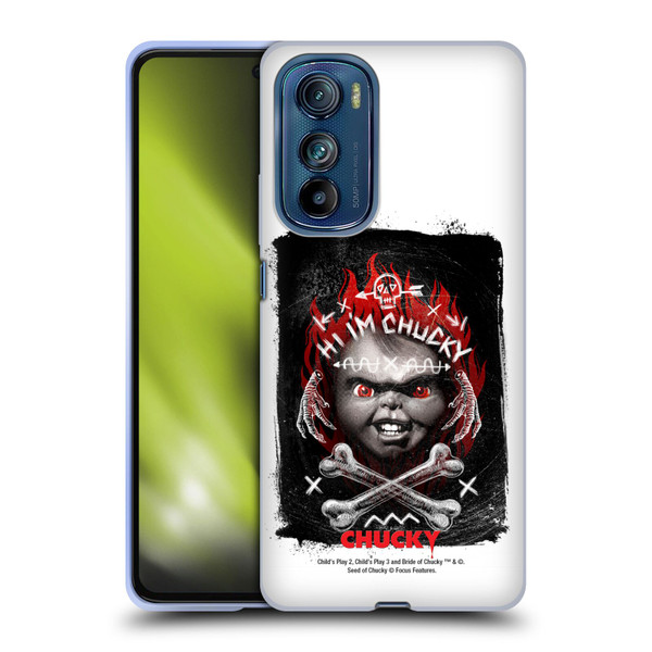 Child's Play Key Art Hi I'm Chucky Grunge Soft Gel Case for Motorola Edge 30