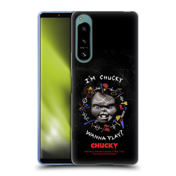 Child's Play Key Art Wanna Play Grunge Soft Gel Case for Sony Xperia 5 IV