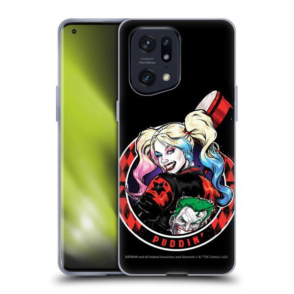 Batman DC Comics Harley Quinn Graphics Puddin Soft Gel Case for OPPO Find X5 Pro