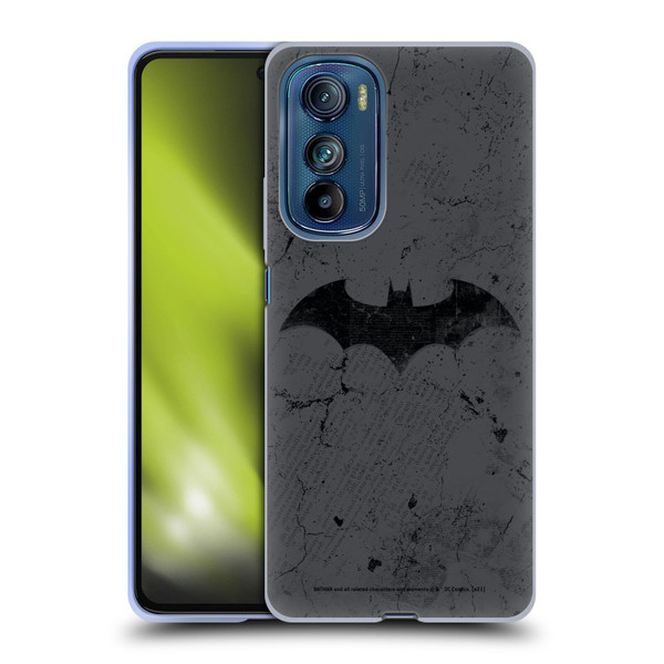 Batman DC Comics Hush Logo Distressed Soft Gel Case for Motorola Edge 30