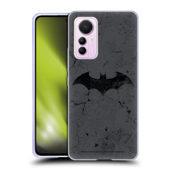 Batman DC Comics Hush Logo Distressed Soft Gel Case for Xiaomi 12 Lite