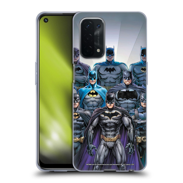 Batman DC Comics Iconic Comic Book Costumes Through The Years Soft Gel Case for OPPO A54 5G