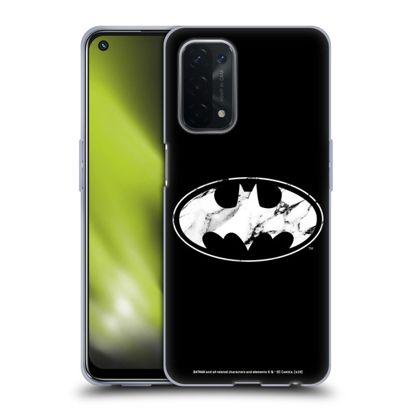 Batman DC Comics Logos Marble Soft Gel Case for OPPO A54 5G