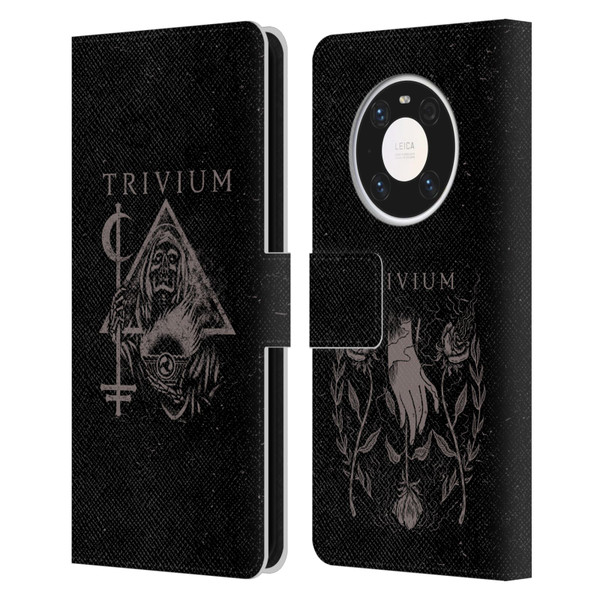 Trivium Graphics Reaper Triangle Leather Book Wallet Case Cover For Huawei Mate 40 Pro 5G