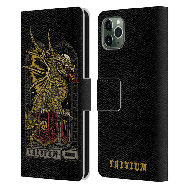 Trivium Graphics Big Dragon Leather Book Wallet Case Cover For Apple iPhone 11 Pro Max