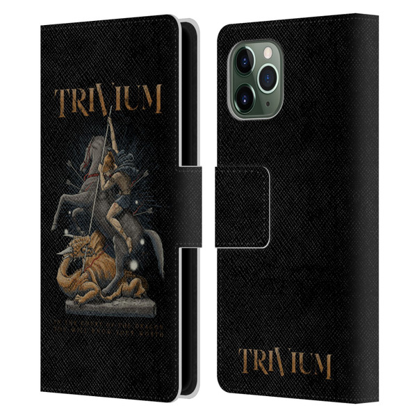 Trivium Graphics Dragon Slayer Leather Book Wallet Case Cover For Apple iPhone 11 Pro