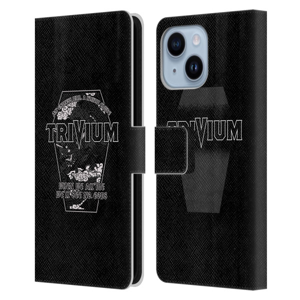 Trivium Graphics No Gods Leather Book Wallet Case Cover For Apple iPhone 14 Plus