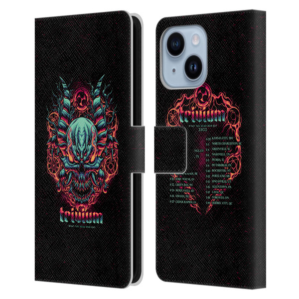 Trivium Graphics What The Dead Men Say Leather Book Wallet Case Cover For Apple iPhone 14 Plus