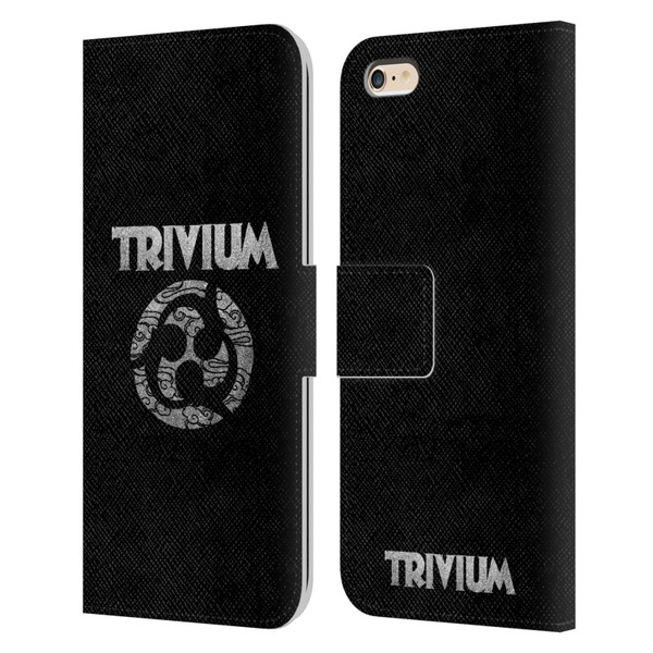 Trivium Graphics Swirl Logo Leather Book Wallet Case Cover For Apple iPhone 6 Plus / iPhone 6s Plus