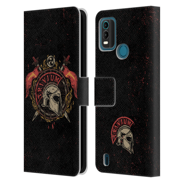 Trivium Graphics Knight Helmet Leather Book Wallet Case Cover For Nokia G11 Plus