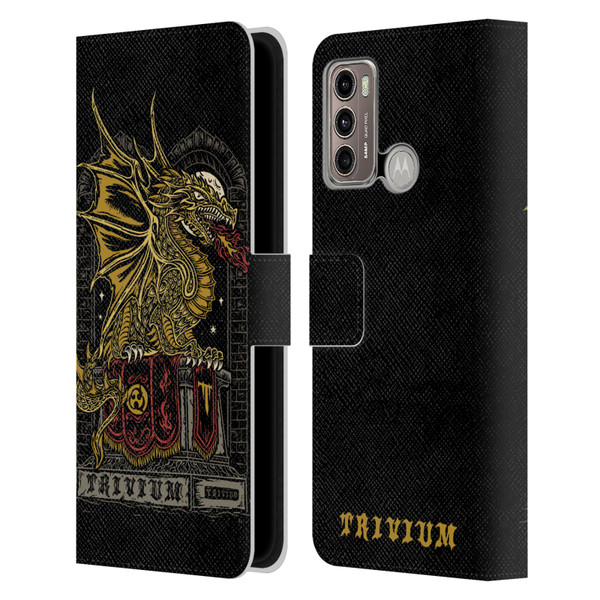 Trivium Graphics Big Dragon Leather Book Wallet Case Cover For Motorola Moto G60 / Moto G40 Fusion