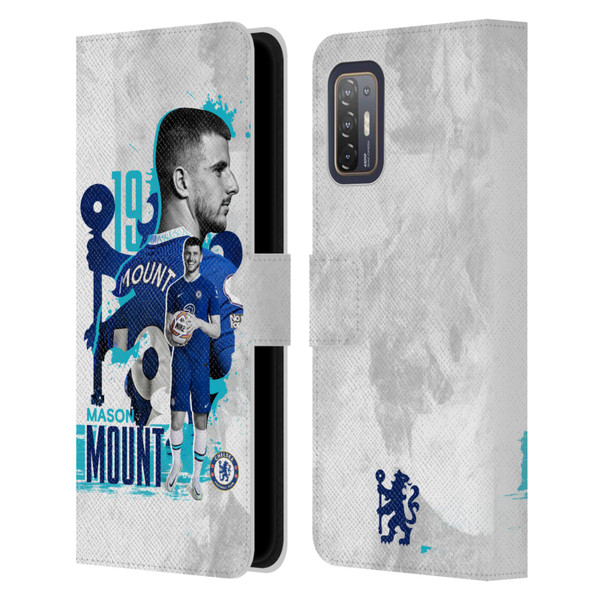 Chelsea Football Club 2022/23 First Team Mason Mount Leather Book Wallet Case Cover For HTC Desire 21 Pro 5G