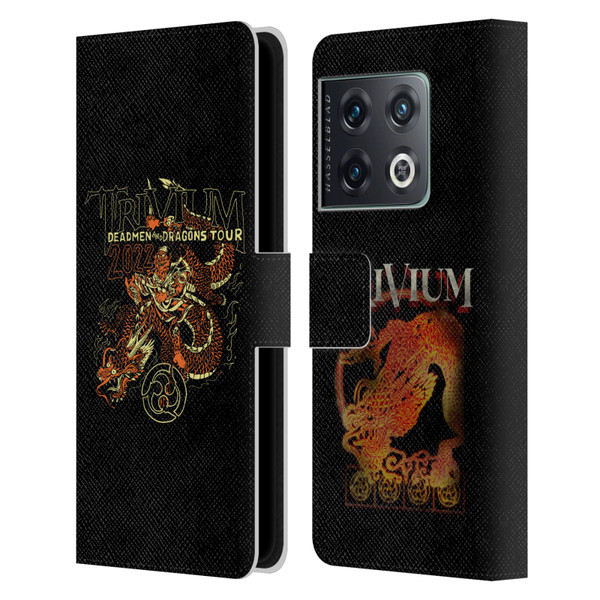 Trivium Graphics Deadmen And Dragons Leather Book Wallet Case Cover For OnePlus 10 Pro