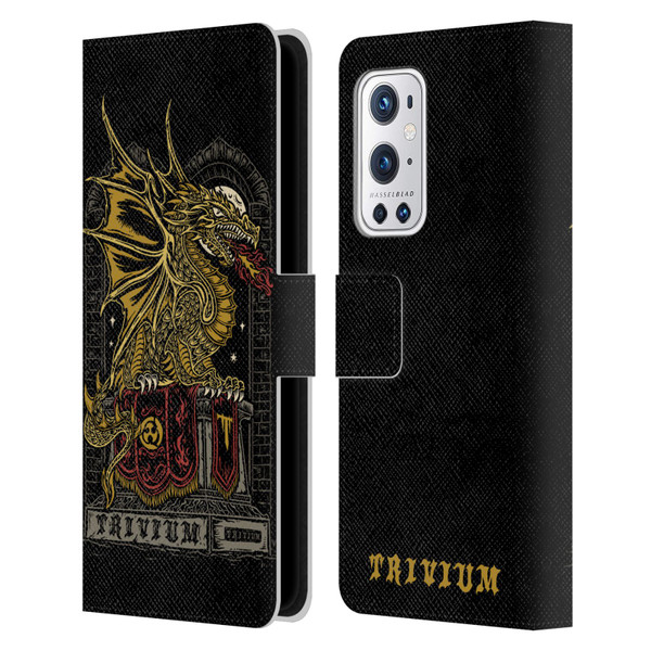 Trivium Graphics Big Dragon Leather Book Wallet Case Cover For OnePlus 9 Pro