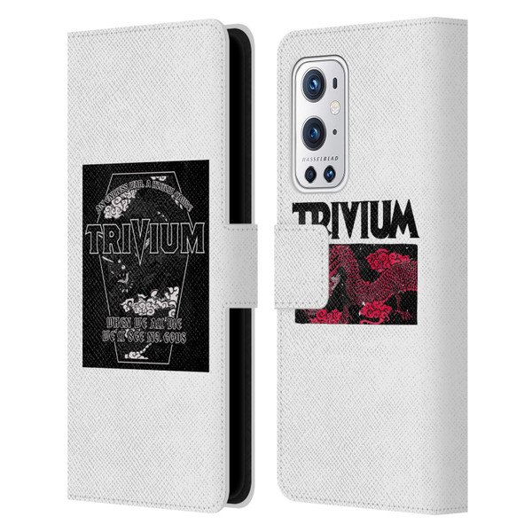 Trivium Graphics Double Dragons Leather Book Wallet Case Cover For OnePlus 9 Pro